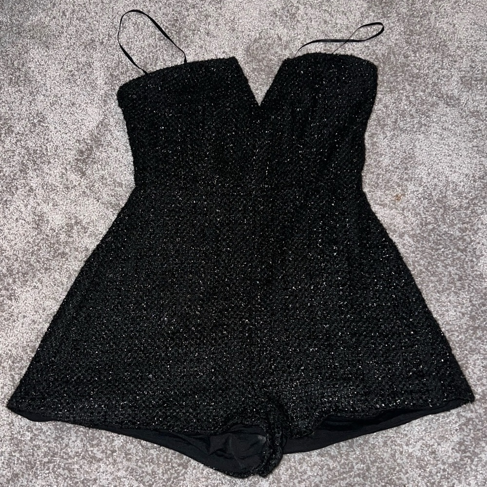 Do+Be black textured romper - Size Small - Picture 3 of 10